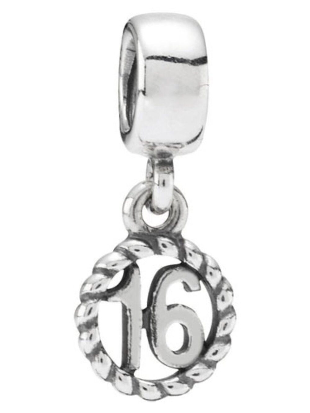 PANDORA Sweet 16 Dangle Authentic Sterling Silver Birthday Teenager Celebration